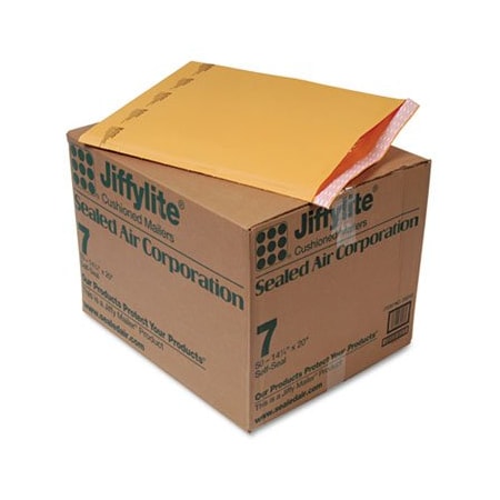 Essendant Industrial AA-Sealed Air Jiffylite, Self Seal Mailer, #7, 14-1/2in x 20in, Golden Brown, 50PK 39098